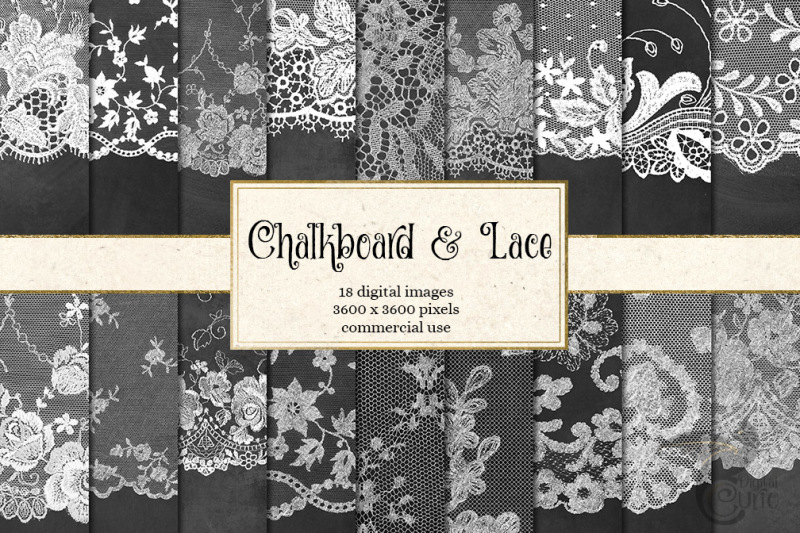 chalkboard-and-lace-digital-paper