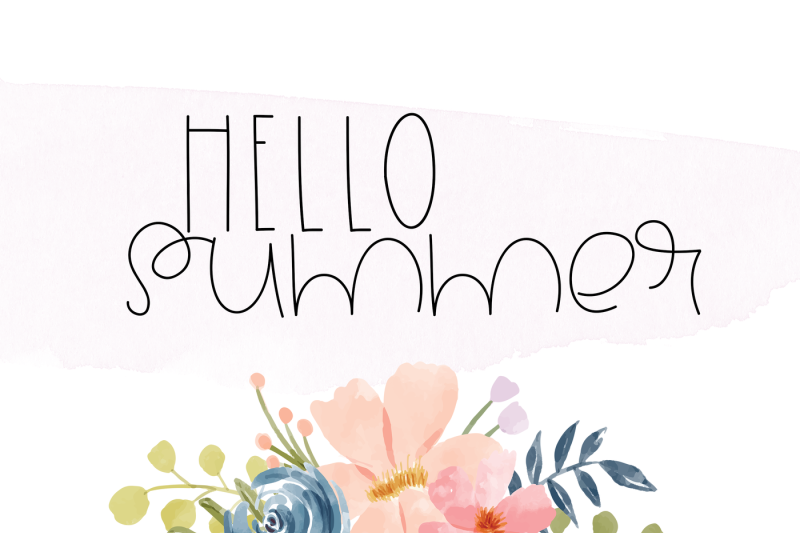 summertime-a-cute-handwritten-font