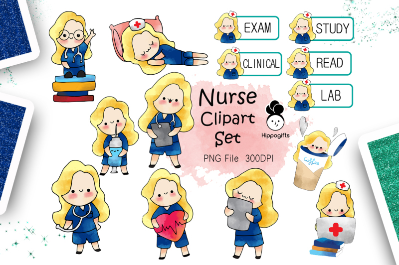 blonde-hair-nurse-clipart