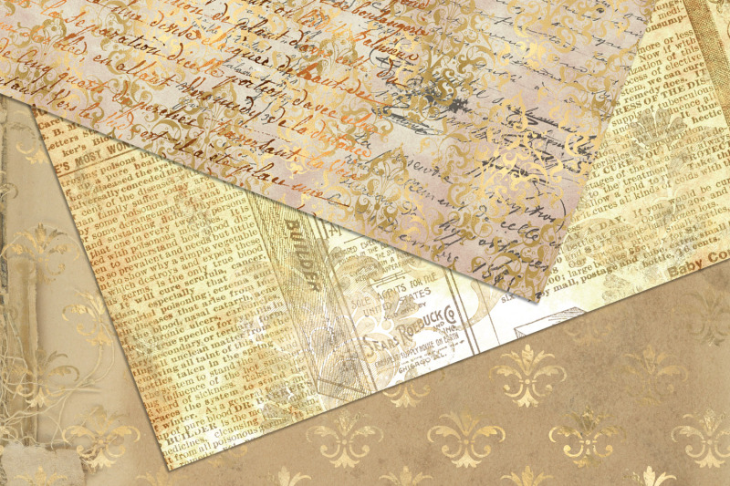 gold-ephemera-digital-paper