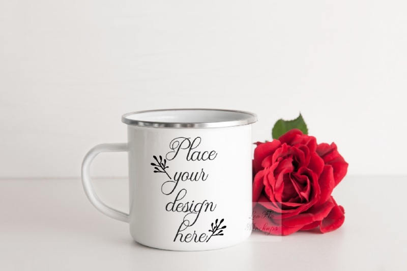 Download Download Camping mug enamel metal cup mock up camp mockup ...