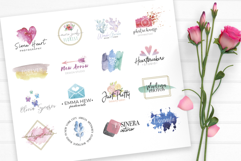 watercolor-pretty-logos