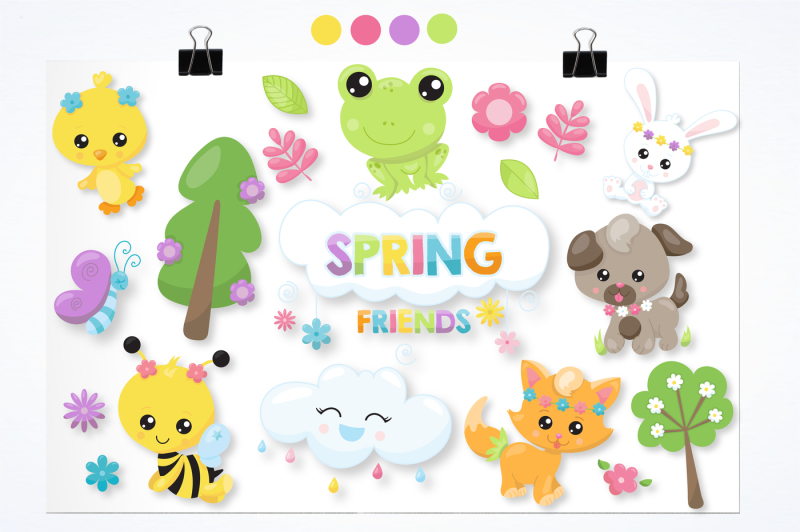 spring-friends-graphics-and-illustrations