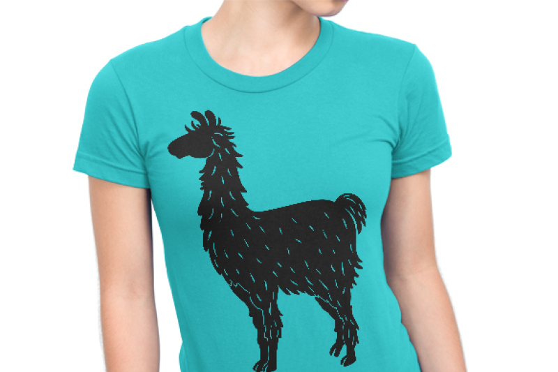 llama-graphic-adorable-llama-hand-drawn-lettered-cut-file