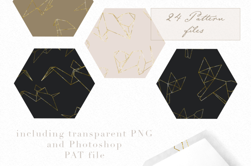 gold-origami-graphics-and-patterns