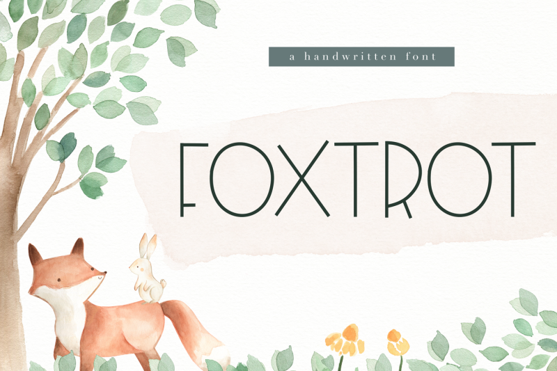 foxtrot-handwritten-font