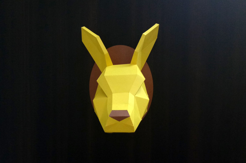 diy-kangaroo-trophy-3d-papercraft