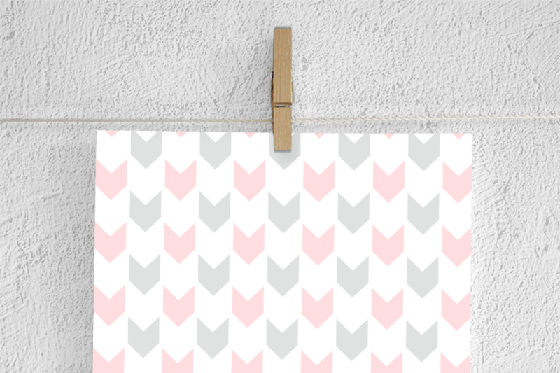 grey-and-pink-arrow-patterns