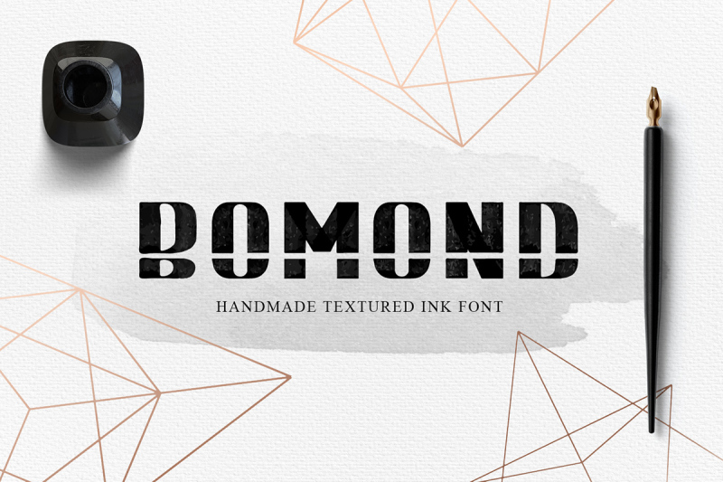 bomond-textured-ink-font