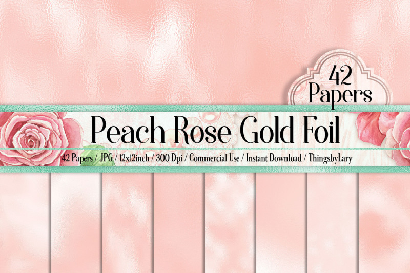 42-peach-rose-gold-foil-texture-papers