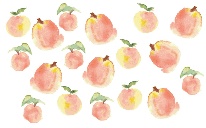 peaches-watercolor