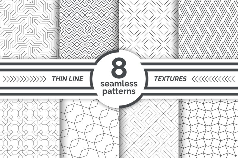 thin-line-seamless-patterns