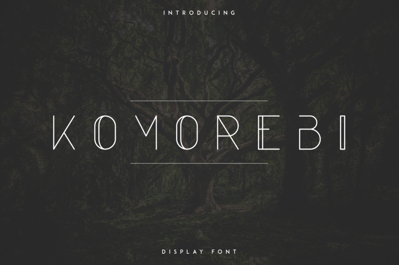 komorebi-display-font-30