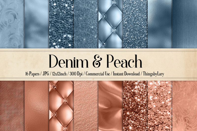 16-luxury-denim-and-peach-digital-paper-pack