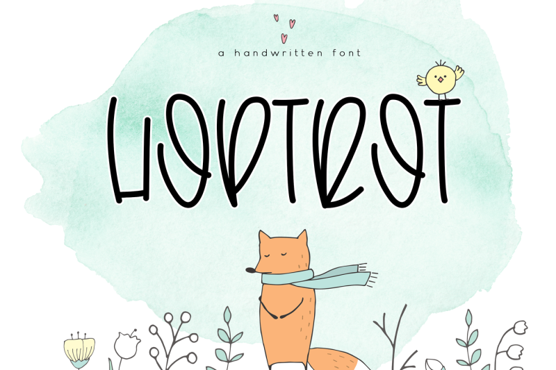 hoptrot-a-cute-handwritten-font