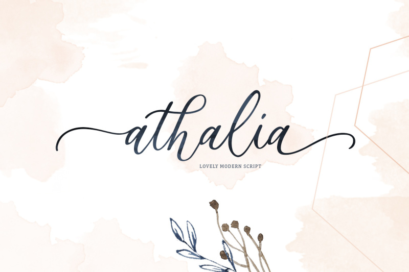 athalia-modern-calligraphy-script