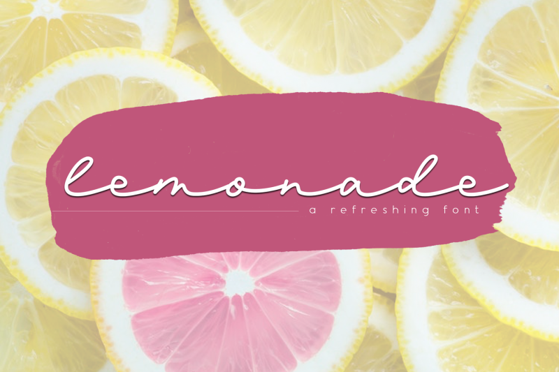 lemonade-a-handwritten-script-font
