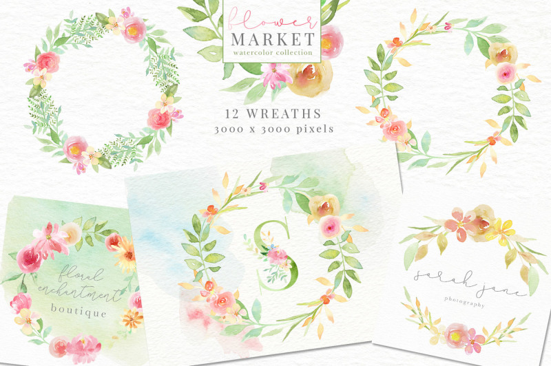 flower-market-watercolor-collection