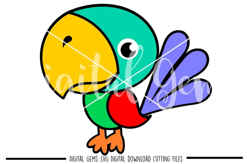 parrot-svg-dxf-eps-png-files