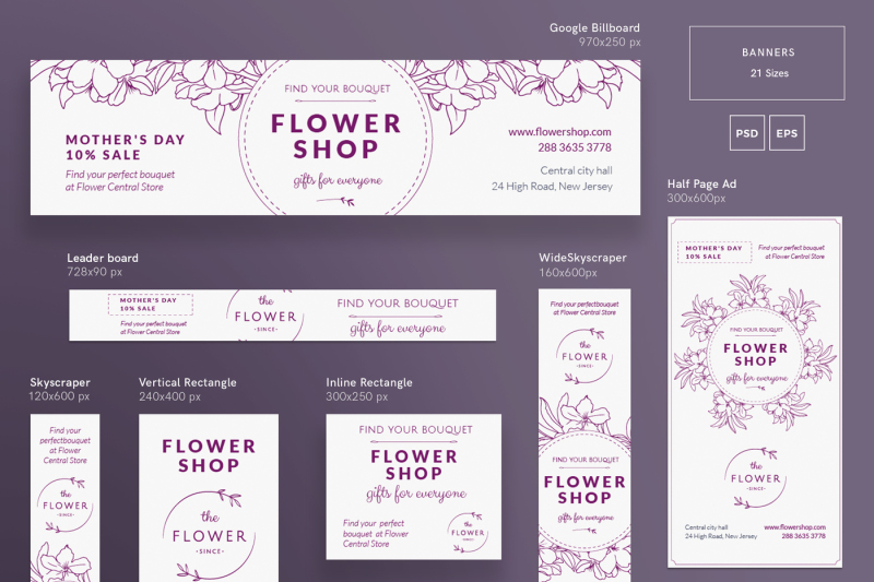 design-templates-bundle-flyer-banner-branding-flower-shop