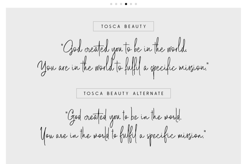 tosca-beauty-handwrittern-font