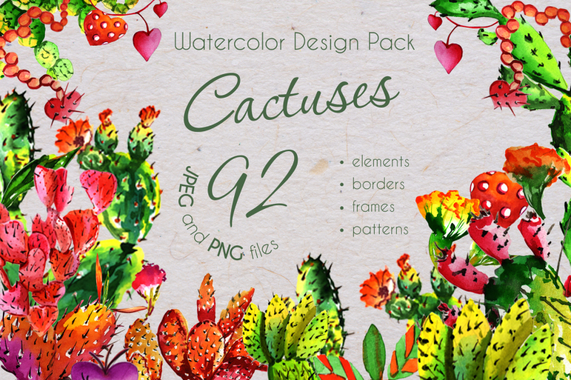 cool-tropical-cactus-png-watercolor-set