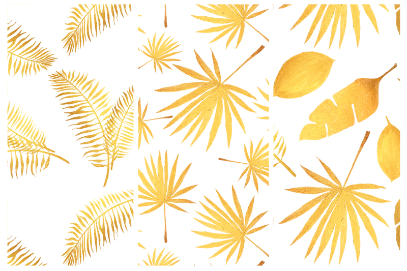 golden-tropical-leaves