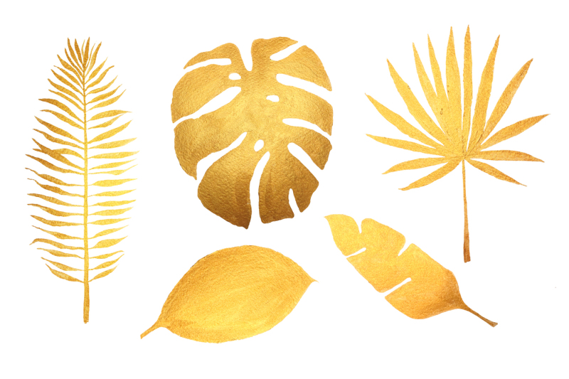 golden-tropical-leaves