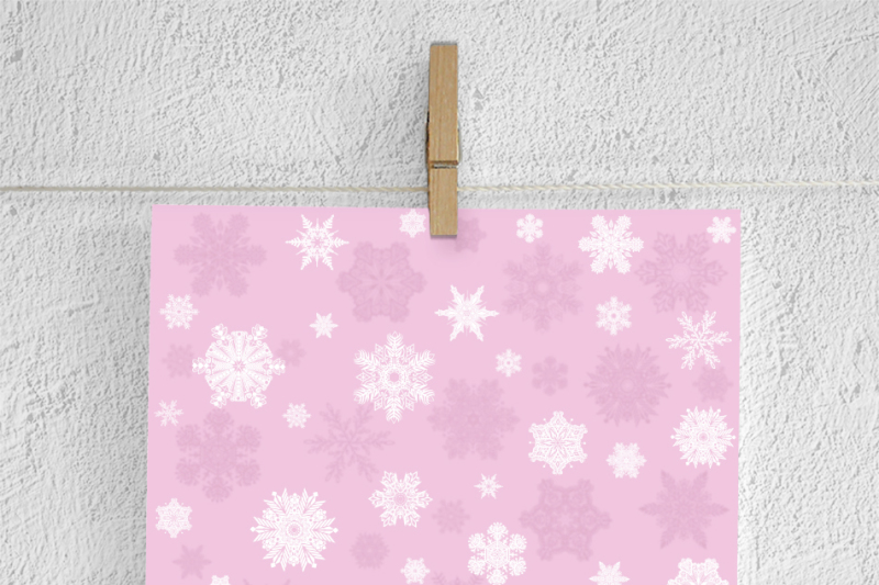 winter-papers-snowflake-pattern