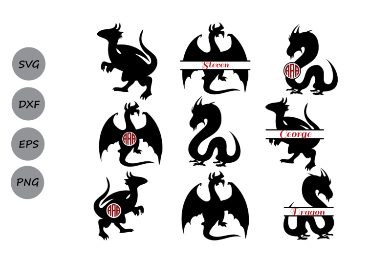 dragon-svg-dragon-monogram-svg-dragon-clipart-dragon-silhouette-svg