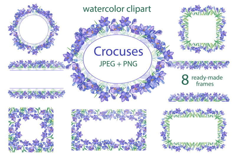 watercolor-crocuses