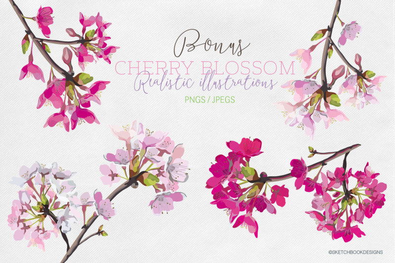 cherry-blossom-design-set
