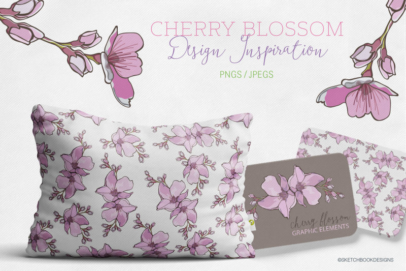 cherry-blossom-design-set