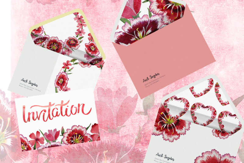 carnation-garden-png-watercolor-set