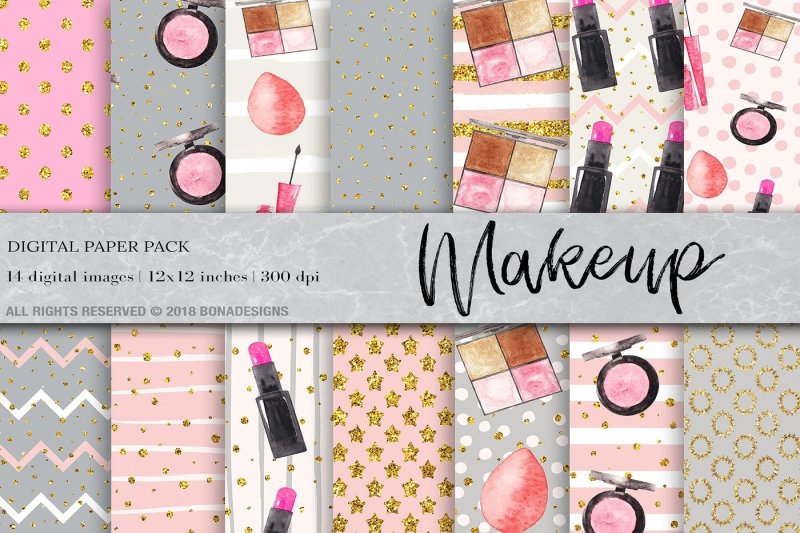 makeup-fashion-digital-paper