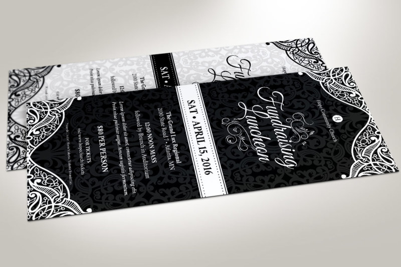 black-white-luncheon-flyer-template