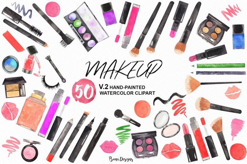 watercolor-makeup-cosmetic-bundle