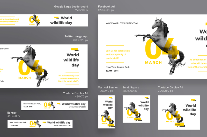 design-templates-bundle-flyer-banner-branding-world-wildlife-day