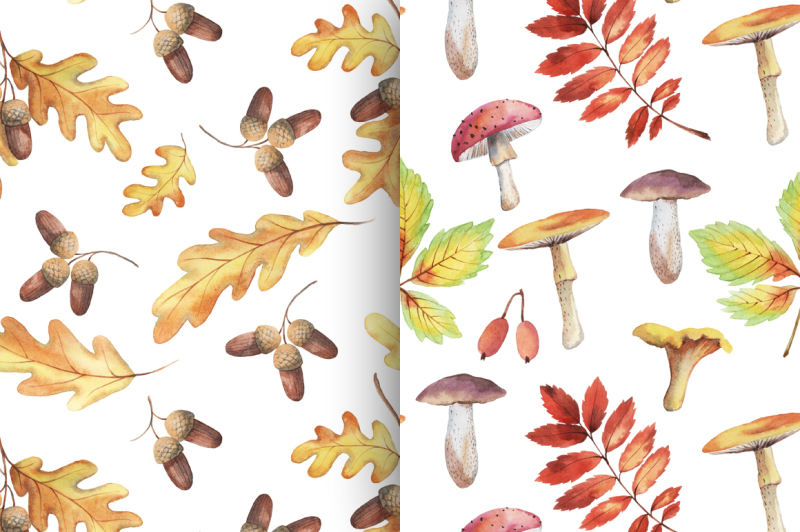 watercolor-autumn-patterns