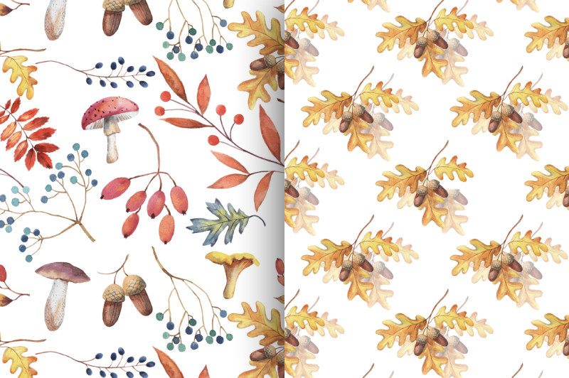 watercolor-autumn-patterns
