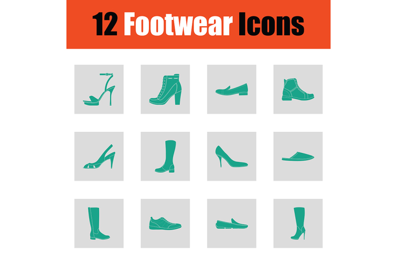 set-of-footwear-icons