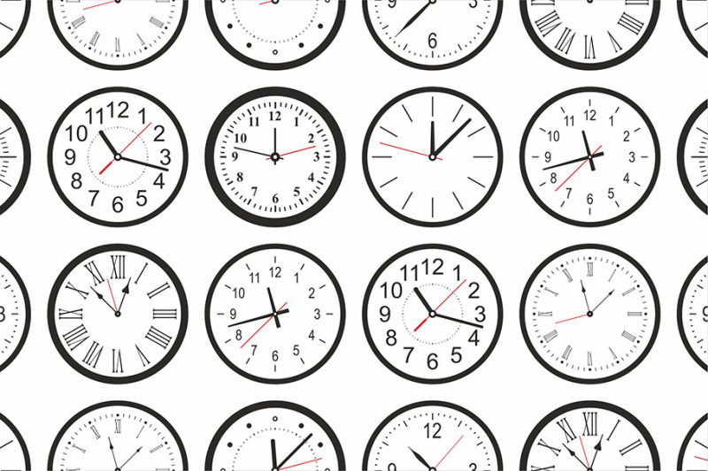 seamless-pattern-with-round-wall-clock
