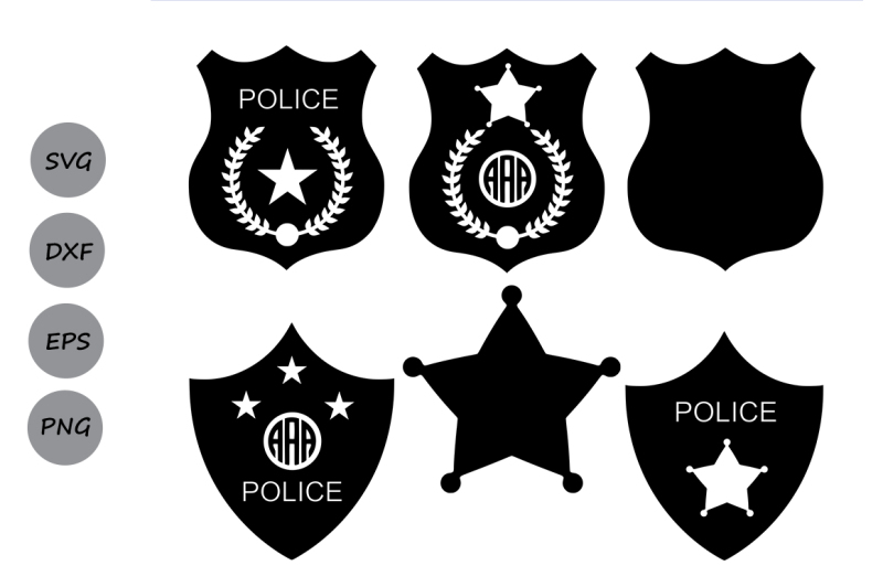 Download Police Badge SVG, Police SVG, Police Badge Monogram SVG ...