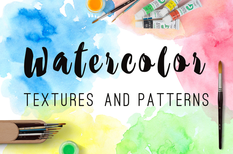 watercolor-blots-and-patterns