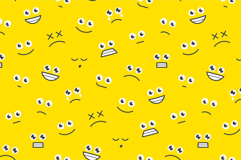 pattern-with-funny-cartoon-faces