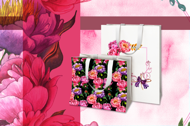 exquisite-peonies-png-watercolor-flower-set