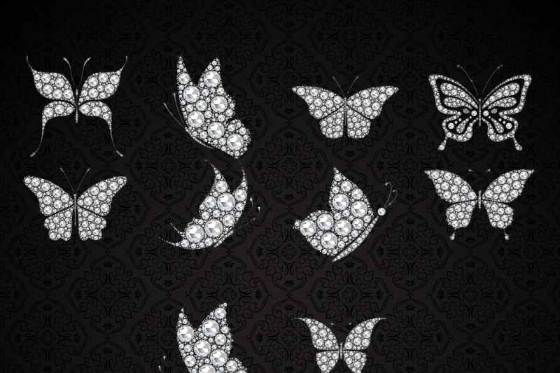 10-real-diamond-butterfly-clip-arts
