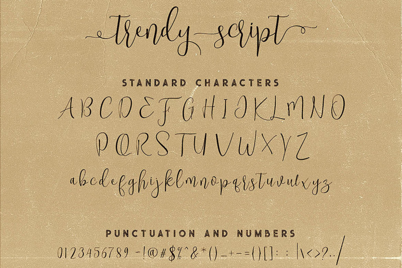 Trendy Script Font Duo By Cruzine Design Thehungryjpeg Com