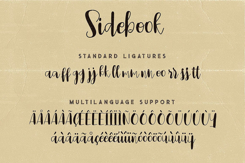 sidebook-script-font