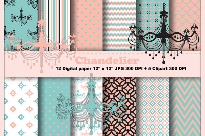 chandelier-digital-paper-vintage-digital-paper-elegant-patterns